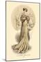 Le Grandes Modes de Paris: Golden Gown-null-Mounted Art Print