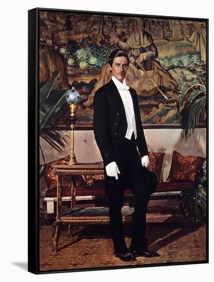 Le Guepard The Leopard by Luchino Visconti with Alain Delon, 1963 (Palmed'or, 1963) (photo)-null-Framed Stretched Canvas