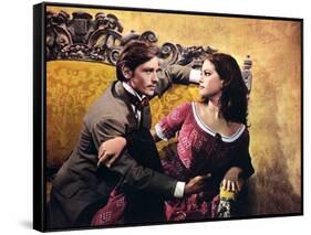 Le Guepard The Leopard by Luchino Visconti with Alain Delon and Claudia Cardinale, 1963 (Palmed'or,-null-Framed Stretched Canvas