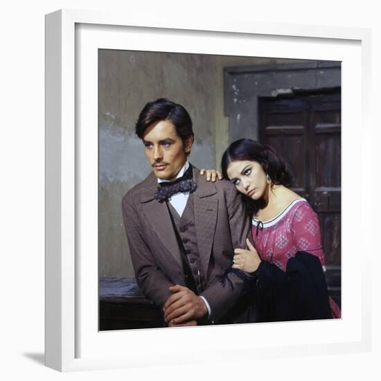 Le Guepard The Leopard by Luchino Visconti with Alain Delon and Claudia Cardinale, 1963 (Palmed'or,-null-Framed Photo