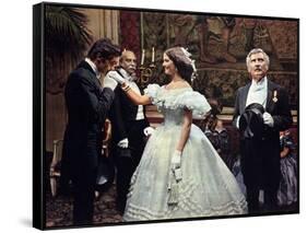 Le Guepard The Leopard by Luchino Visconti with Alain Delon, Claudia Cardinale and Burt Lancaster, -null-Framed Stretched Canvas