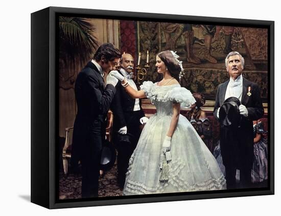 Le Guepard The Leopard by Luchino Visconti with Alain Delon, Claudia Cardinale and Burt Lancaster, -null-Framed Stretched Canvas