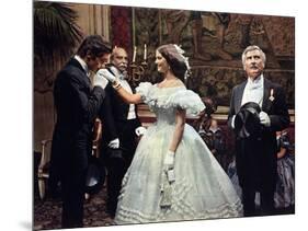 Le Guepard The Leopard by Luchino Visconti with Alain Delon, Claudia Cardinale and Burt Lancaster, -null-Mounted Photo