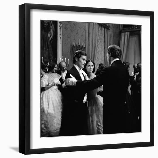 Le Guepard The Leopard by Luchino Visconti with Alain Delon, Claudia Cardinale and Burt Lancaster,-null-Framed Photo