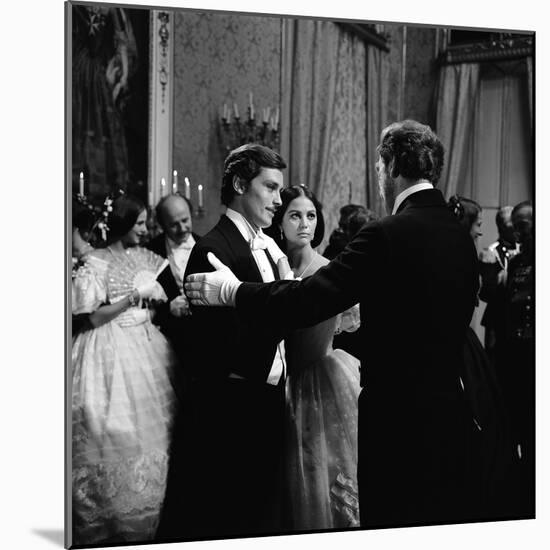 Le Guepard The Leopard by Luchino Visconti with Alain Delon, Claudia Cardinale and Burt Lancaster,-null-Mounted Photo