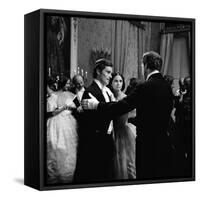 Le Guepard The Leopard by Luchino Visconti with Alain Delon, Claudia Cardinale and Burt Lancaster,-null-Framed Stretched Canvas