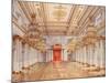 Le Hall George (La Grande Salle Du Trone) Du Palais D'hiver De Saint Petersbourg (The George Hall,-Konstantin Andreyevich Ukhtomsky-Mounted Giclee Print