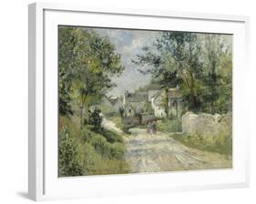 Le hameau de Valhermé (1880)-Victor Vignon-Framed Giclee Print