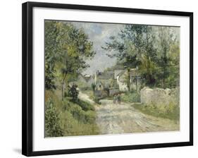 Le hameau de Valhermé (1880)-Victor Vignon-Framed Giclee Print