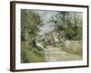 Le hameau de Valhermé (1880)-Victor Vignon-Framed Giclee Print