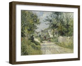 Le hameau de Valhermé (1880)-Victor Vignon-Framed Giclee Print