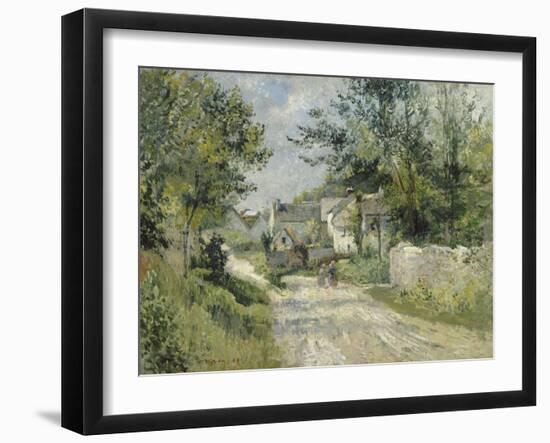 Le hameau de Valhermé (1880)-Victor Vignon-Framed Giclee Print