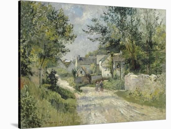 Le hameau de Valhermé (1880)-Victor Vignon-Stretched Canvas