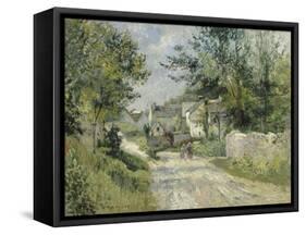 Le hameau de Valhermé (1880)-Victor Vignon-Framed Stretched Canvas