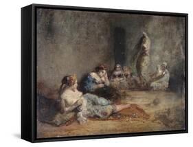 Le harem-Félix Ziem-Framed Stretched Canvas