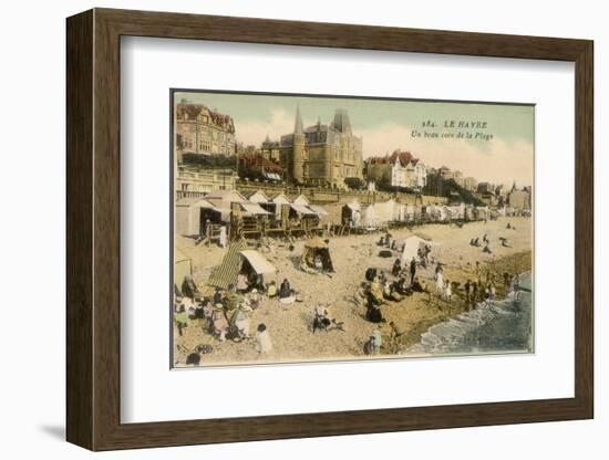 Le Havre Beach-null-Framed Photographic Print