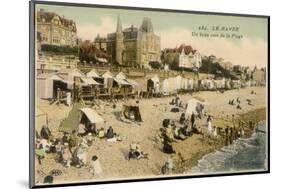 Le Havre Beach-null-Mounted Photographic Print