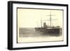 Le Havre, Blick Auf Ein Dampfschiff Im Offenen Meer-null-Framed Giclee Print