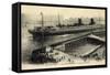 Le Havre, Dampfschiff La Provence, Sgtm, Abfahrt-null-Framed Stretched Canvas