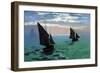 Le Havre - Exit the Fishing Boats from the Port-Claude Monet-Framed Art Print