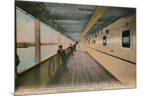 Le Havre - Interior of SS France, Ocean Liner Owned by Compagnie Generale Transatlantique.…-French Photographer-Mounted Giclee Print