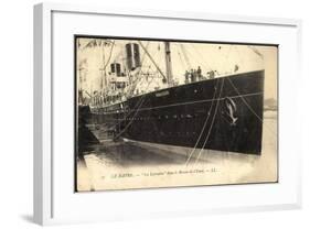 Le Havre, La Lorraine, Dampfschiff, Bassin De L'Eure-null-Framed Giclee Print