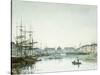 Le Havre, Le Bassin du Commerce-Eugène Boudin-Stretched Canvas