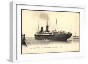 Le Havre, Le Transatlantique La Lorraine, Dampfer-null-Framed Giclee Print