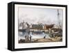 Le Havre, Seen from the Old Dock, 1823-1826-Thales Fielding-Framed Stretched Canvas