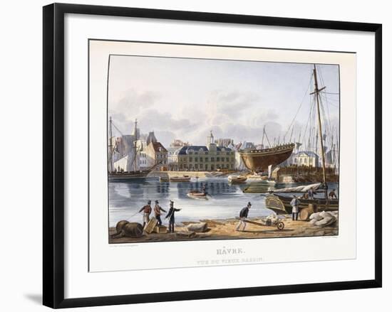 Le Havre, Seen from the Old Dock, 1823-1826-Thales Fielding-Framed Premium Giclee Print