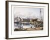 Le Havre, Seen from the Old Dock, 1823-1826-Thales Fielding-Framed Premium Giclee Print