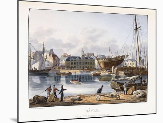 Le Havre, Seen from the Old Dock, 1823-1826-Thales Fielding-Mounted Giclee Print