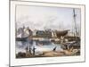 Le Havre, Seen from the Old Dock, 1823-1826-Thales Fielding-Mounted Giclee Print