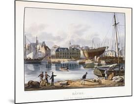 Le Havre, Seen from the Old Dock, 1823-1826-Thales Fielding-Mounted Giclee Print