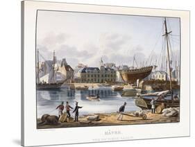 Le Havre, Seen from the Old Dock, 1823-1826-Thales Fielding-Stretched Canvas