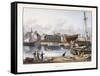 Le Havre, Seen from the Old Dock, 1823-1826-Thales Fielding-Framed Stretched Canvas