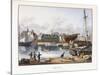 Le Havre, Seen from the Old Dock, 1823-1826-Thales Fielding-Stretched Canvas