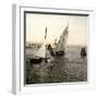 Le Havre (Seine-Maritime, France), Boat Entering the Port, 1903-Leon, Levy et Fils-Framed Photographic Print