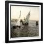 Le Havre (Seine-Maritime, France), Boat Entering the Port, 1903-Leon, Levy et Fils-Framed Photographic Print