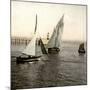 Le Havre (Seine-Maritime, France), Boat Entering the Port, 1903-Leon, Levy et Fils-Mounted Photographic Print