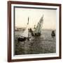 Le Havre (Seine-Maritime, France), Boat Entering the Port, 1903-Leon, Levy et Fils-Framed Photographic Print