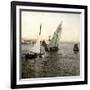 Le Havre (Seine-Maritime, France), Boat Entering the Port, 1903-Leon, Levy et Fils-Framed Photographic Print