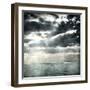 Le Havre (Seine-Maritime, France), Setting Sun, Clouds-Leon, Levy et Fils-Framed Photographic Print