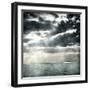 Le Havre (Seine-Maritime, France), Setting Sun, Clouds-Leon, Levy et Fils-Framed Premium Photographic Print