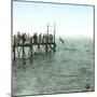Le Havre (Seine-Maritime, France), Swimming Time-Leon, Levy et Fils-Mounted Photographic Print