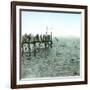 Le Havre (Seine-Maritime, France), Swimming Time-Leon, Levy et Fils-Framed Photographic Print