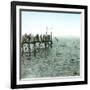 Le Havre (Seine-Maritime, France), Swimming Time-Leon, Levy et Fils-Framed Photographic Print