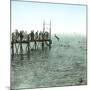 Le Havre (Seine-Maritime, France), Swimming Time-Leon, Levy et Fils-Mounted Photographic Print