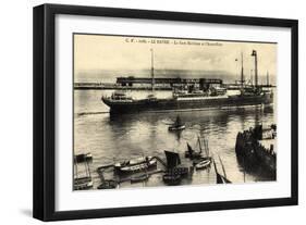 Le Havre Seine Maritime, Hafenbahnhof, Segelboote-null-Framed Giclee Print