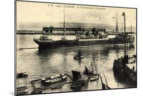 Le Havre Seine Maritime, Hafenbahnhof, Segelboote-null-Mounted Giclee Print